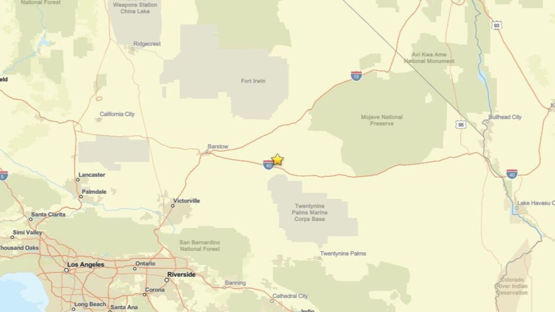 2.0 magnitude earthquake struck close to Ludlow, CA on Aug. 7 