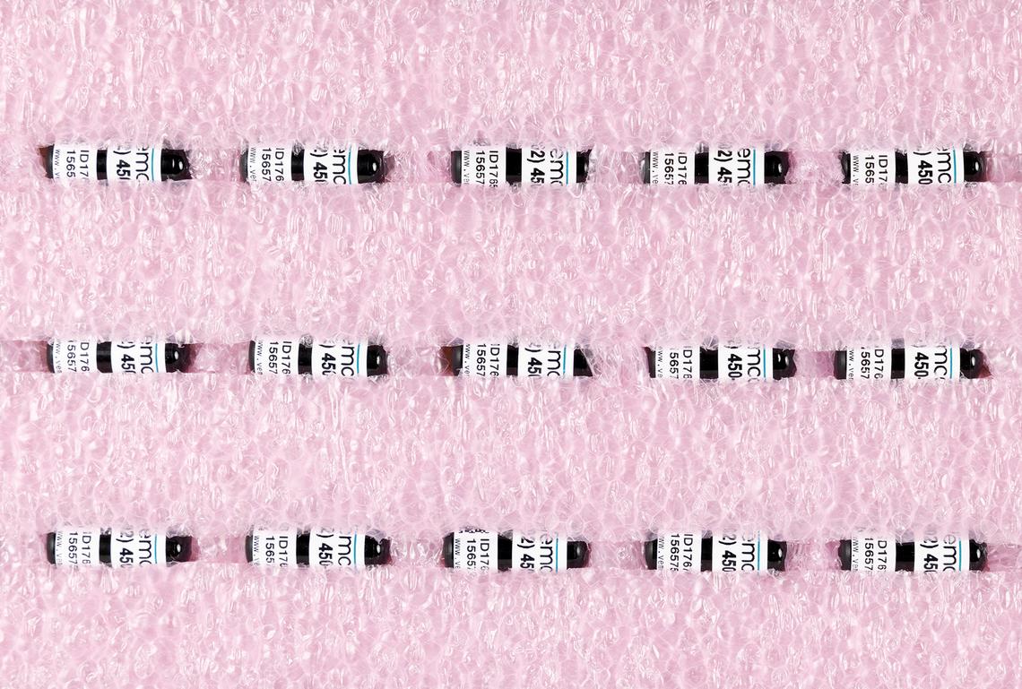 An undated photo provided by Jörgen Wiklund shows acoustic tags that helped researchers track salmon that had been implanted with cocaine. Scientists in Sweden wanted to see how salmon in the wild reacted to pollution from the illegal drug. (Jörgen Wiklund via The New York Times) -- NO SALES; FOR EDITORIAL USE ONLY WITH NYT STORY SLUGGED SALMON COCAINE IMPACT BY ANNIE ROTH FOR APRIL 20, 2026. ALL OTHER USE PROHIBITED. --