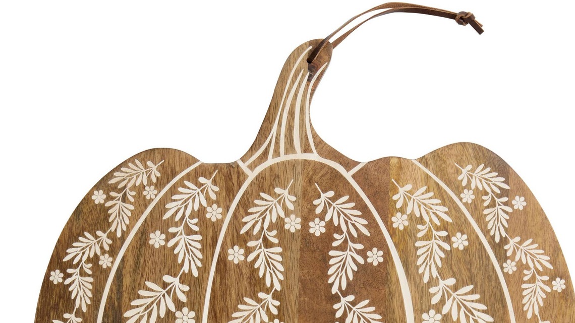 World Market's Pumpkin-Shaped Serving Tray Has 'the Perfect Rustic Fall Look' 
