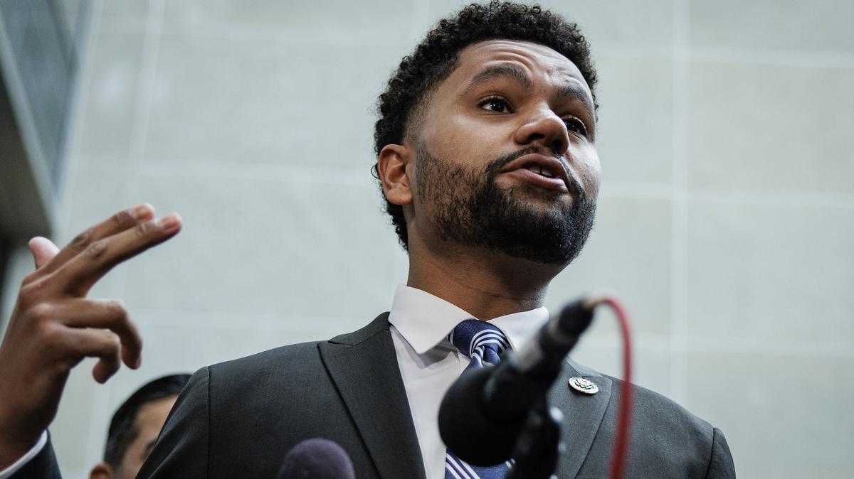 Rep. Maxwell Frost, D-Florida. Small donations made up almost half of Frost’s 2023-2024 contributions. (Samuel Corum/Getty Images/TNS)