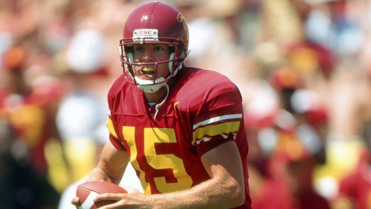  Aug 30, 1998; Los Angeles, CA, USA; FILE PHOTO; Southern California quarterback Carson Palmer (15) in action against Purdue at the Los Angeles Coliseum. USC defeated 27-17. Mandatory Credit: USA TODAY Sports | IMAGN IMAGES via Reuters Connect 