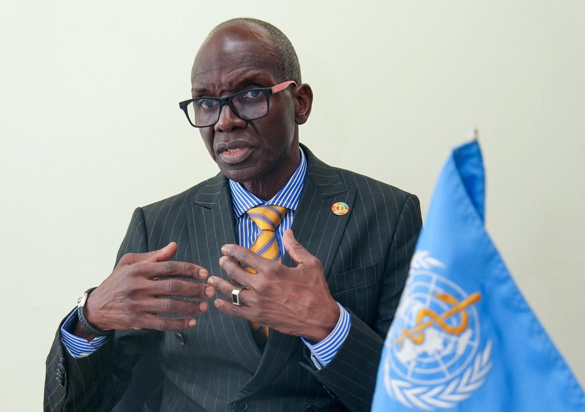 WHO Regional Director for Africa, Mohamed Yakub Janabi, attends an interview with Reuters on the Ebola situation, at the World Organisation headquarters in Geneva, Switzerland, May 22, 2026. REUTERS/Cecile Mantovani