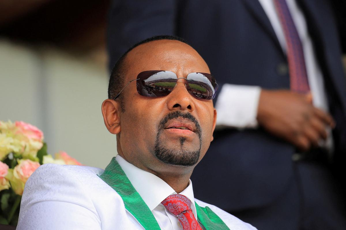 FILE PHOTO: Ethiopian Prime Minister Abiy Ahmed attends his last campaign event ahead of Ethiopia's parliamentary and regional elections scheduled for June 21, in Jimma, Ethiopia, June 16, 2021. REUTERS/Tiksa Negeri/File Photo