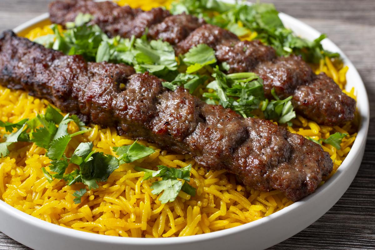  Stock image of a plate of beef kofta over rice. This is not the recalled kofta. 