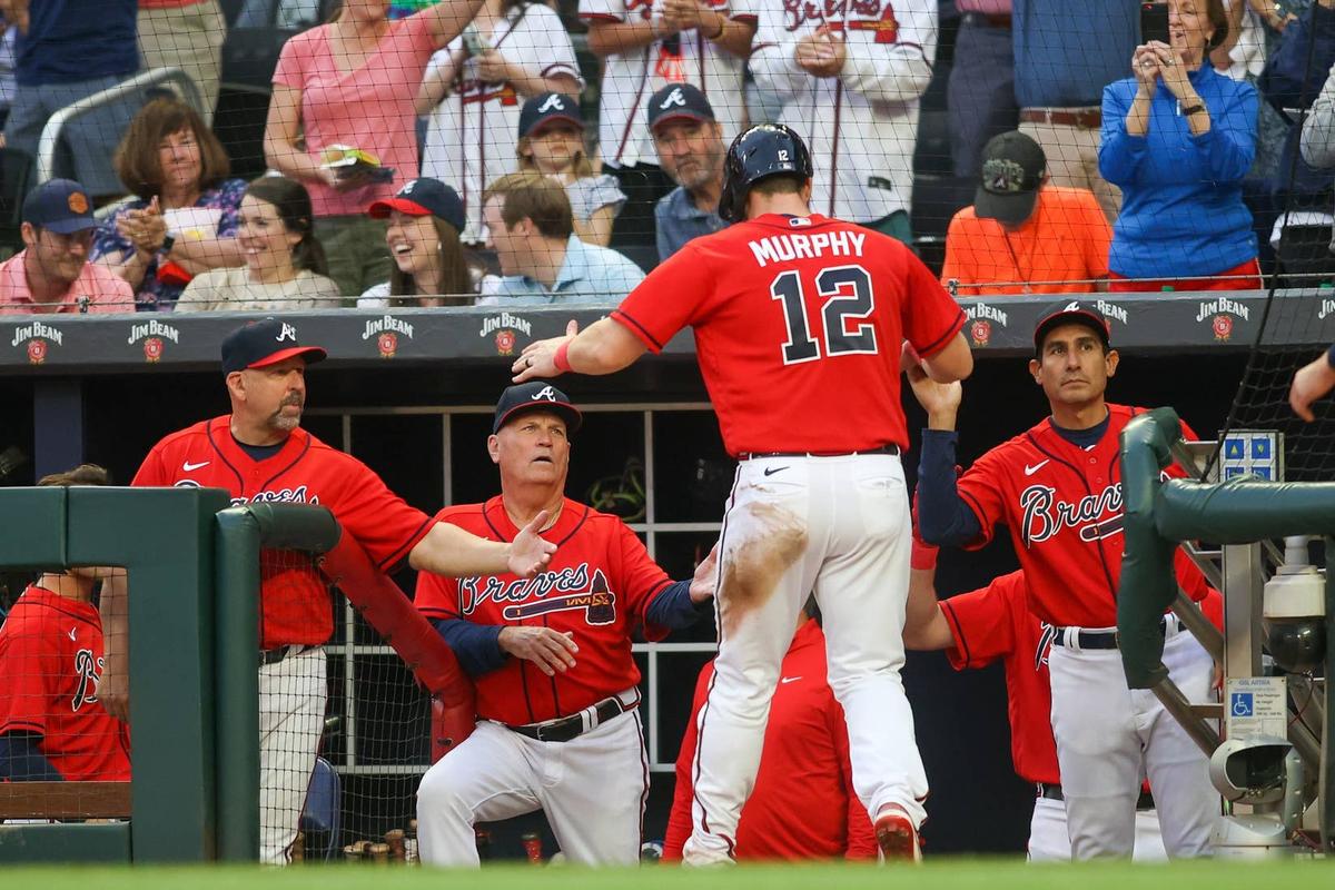  Atlanta Braves catcher Sean Murphy (12). © Brett Davis-Imagn Images