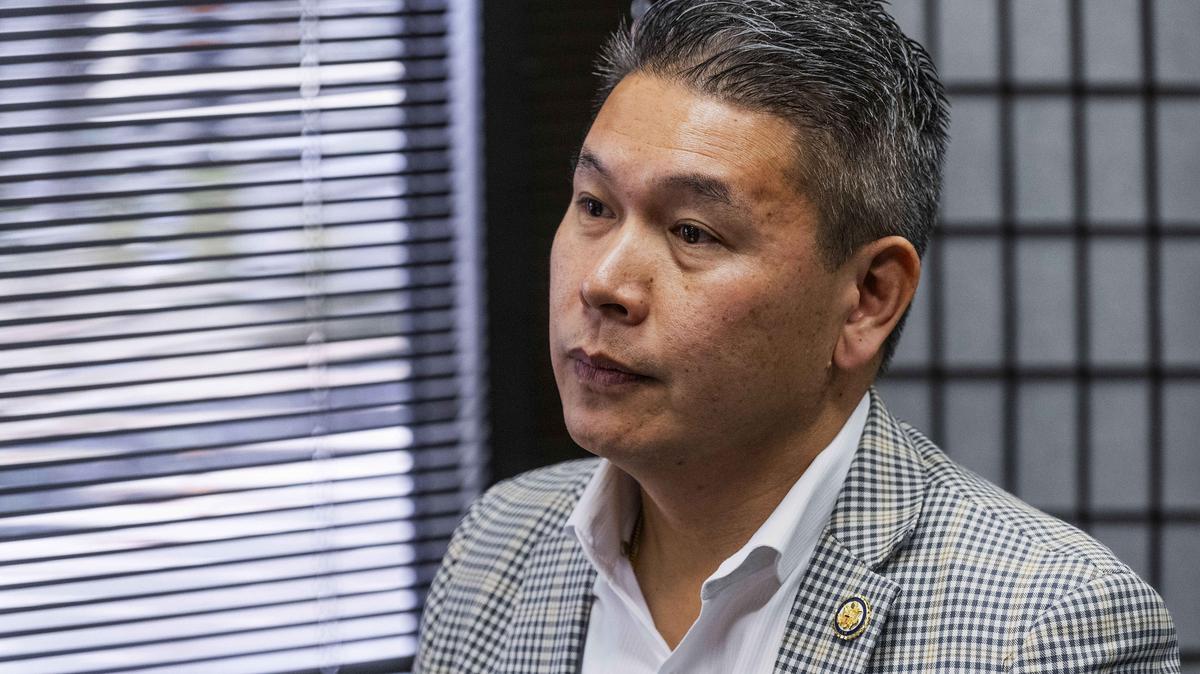 Rep. Derek Tran, D-Calif., at the Orange County Asian and Pacific Islander Community Alliance in Westminster, California, on Jan. 30, 2025. (Paul Bersebach/Orange County Register/TNS)