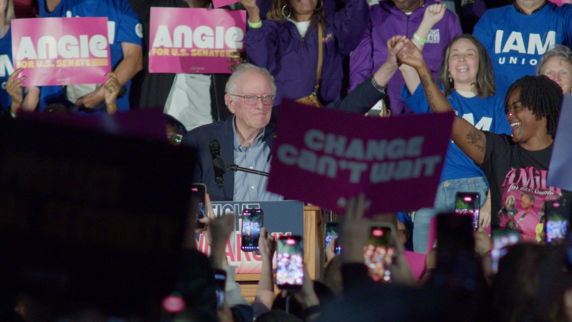Bernie Sanders rallies with Angie Nixon in Brevard County 
