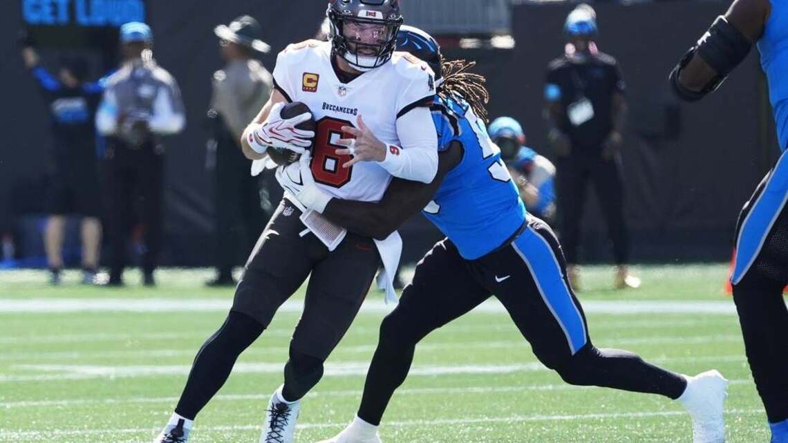 Buccaneers rout Panthers 43-13 in Baker Mayfield's return