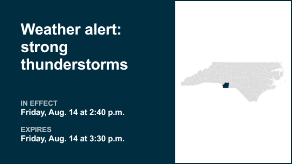 UPDATE: Pea-sized hail foreseen with thunderstorms to hit Mecklenburg and Union counties Friday 