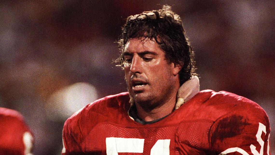  Jan 22, 1989; Miami, FL, USA; FILE PHOTO; San Francisco 49ers center Randy Cross (51) walks off the field during Super Bowl XXIII Cincinnati Bengals at Joe Robbie Stadium. The 49ers defeated the Bengals 20-16. Mandatory Credit: RVR Photos-Imagn Images | RVR Photos-Imagn Images 
