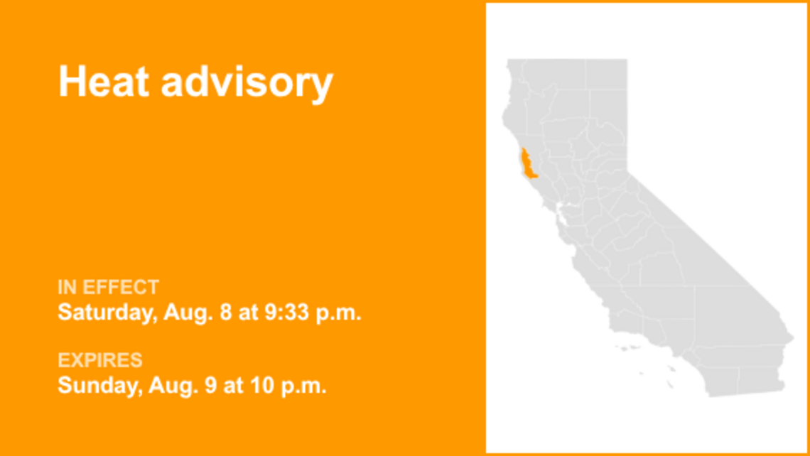 UPDATE: Heat advisory for Southwestern Interior Mendocino forecast to expire at 10 p.m. 