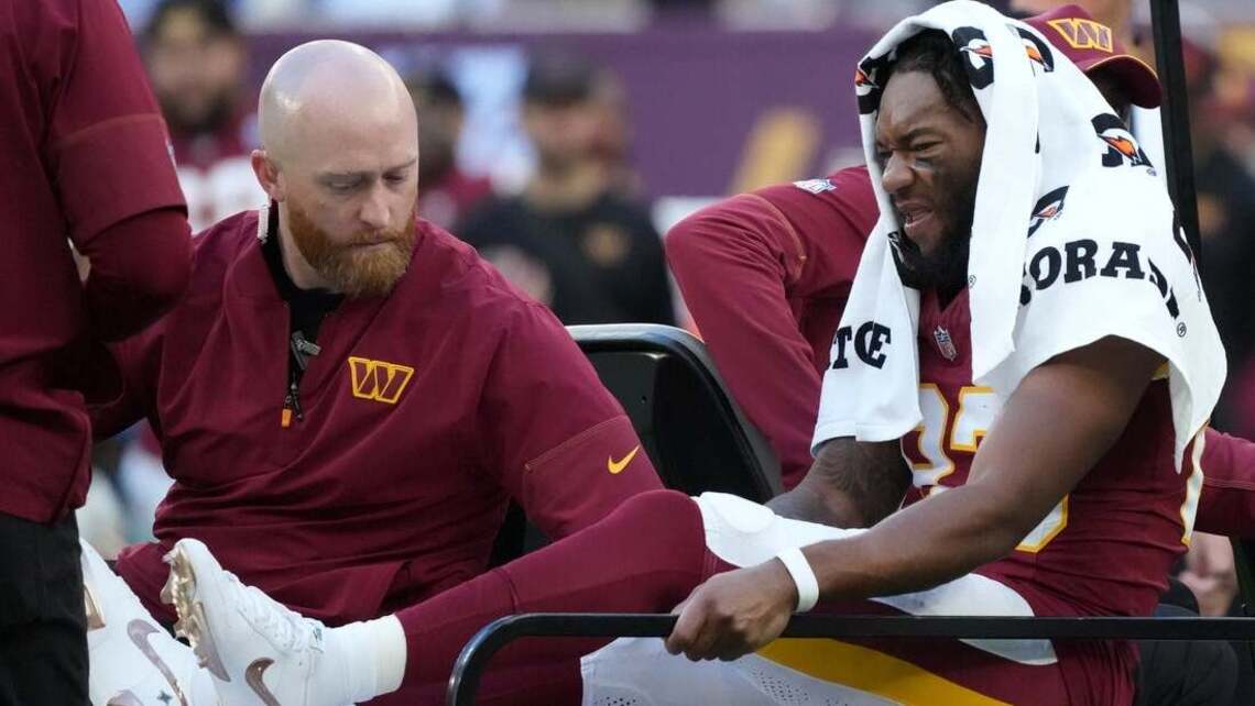 Report: Commanders WR Jaylin Lane (ankle) likely done for season 