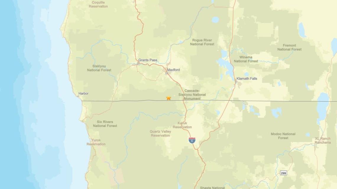 April 3: Earthquake measuring 2.2 shakes region close to Ashland, OR 