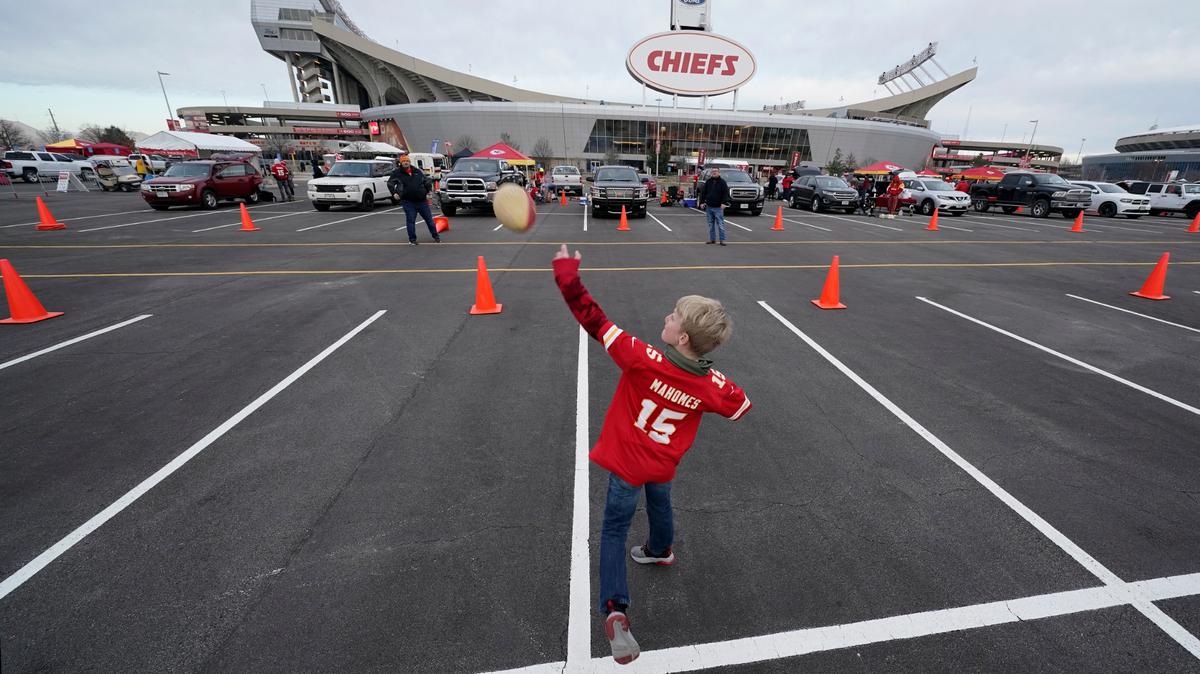 Back in December 2020, 9-year-old Hudson Henry played catch while tailgating in the parking lot at Arrowhead Stadium. Will the tailgate parties be moving across the state line?