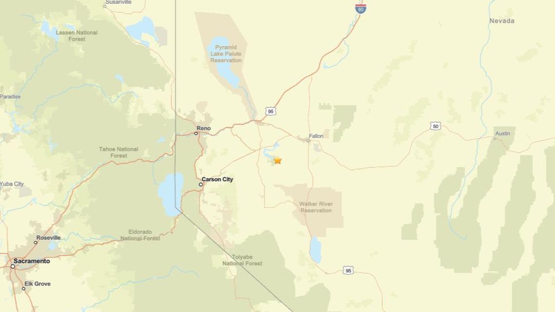 Update: Seismic activity on April 14 - 3.1 magnitude earthquake near Silver Springs, NV recorded 