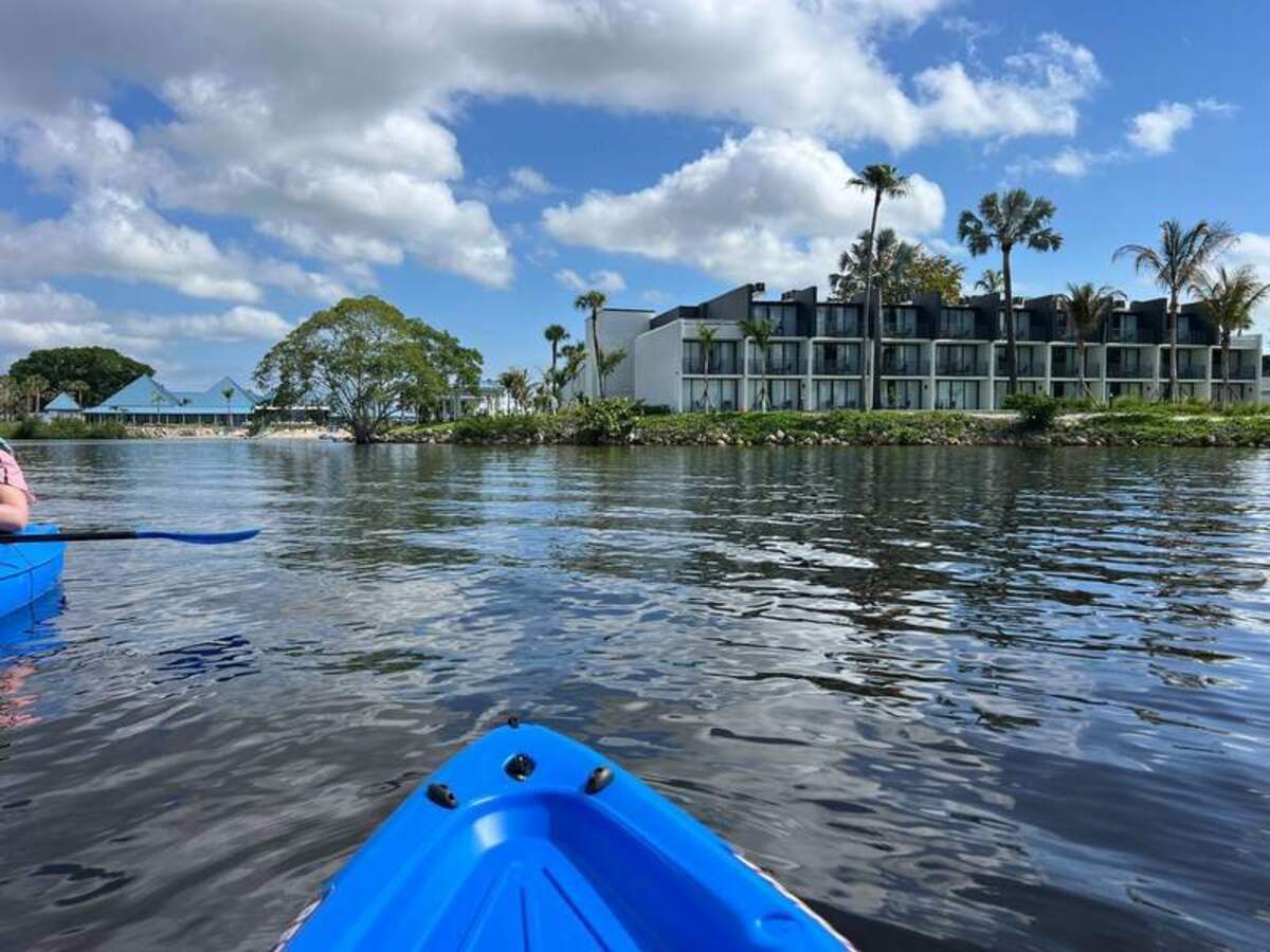  Kayaking on the smooth river. Photo credit: Karyn Locke 