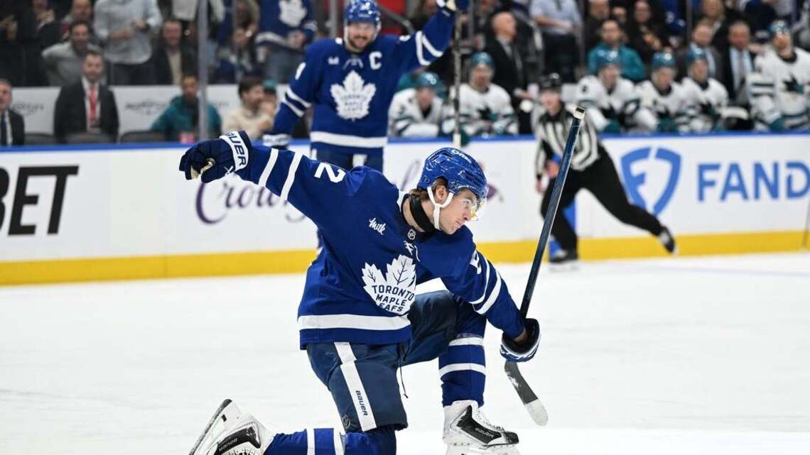 NHL roundup: Gavin McKenna leads Leafs past Sharks, Ivar Stenberg