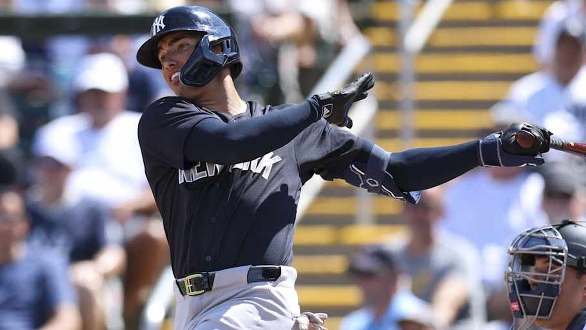  George Lombard Jr. continues to ascend through the Yankees' system. How long until he makes his MLB debut? | Nathan Ray Seebeck-Imagn Images 