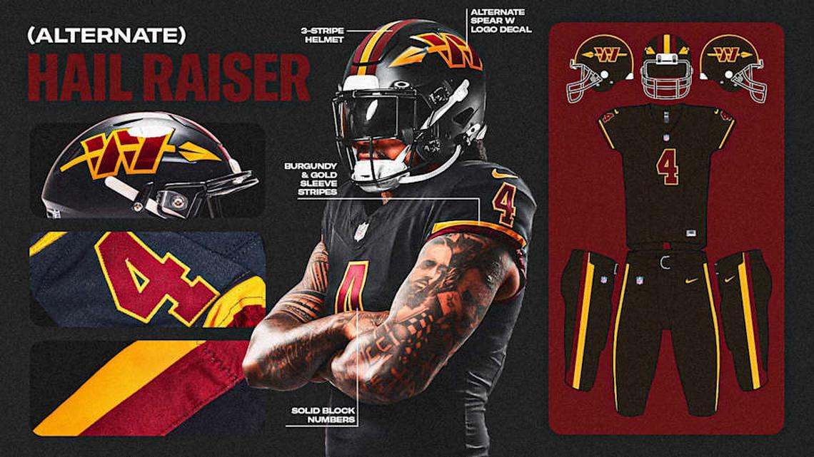  The Commanders' new alternate uniforms. | Photo via commanders.com 