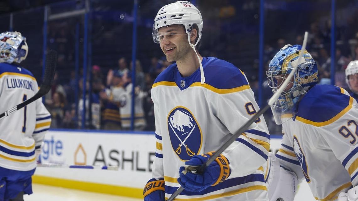 Barnstorming Sabres finally back home to take on Golden Knights 