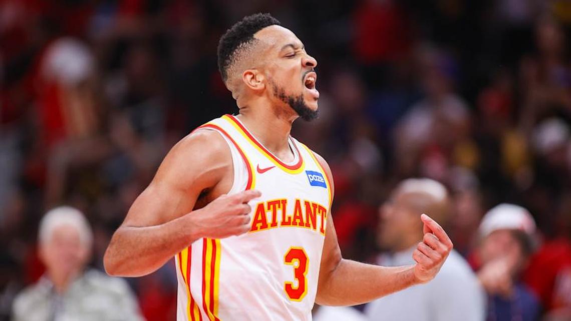  CJ McCollum and the Hawks have the Knicks up against the ropes entering Game 4 in Atlanta. | Brett Davis-Imagn Images 