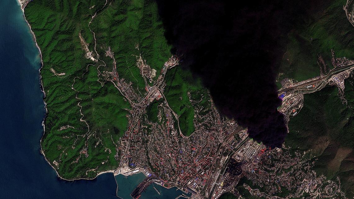 Ukraine strikes Russian port of Tuapse again as environment crisis deepens 