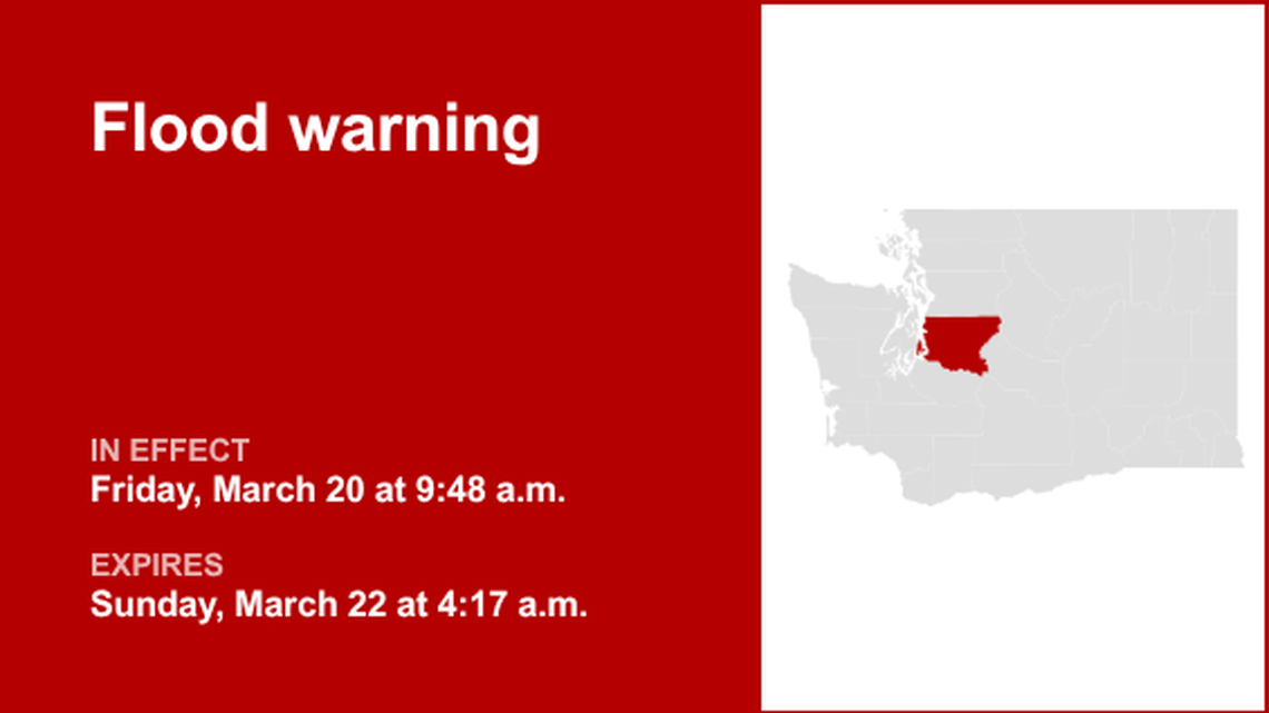 UPDATE: King County under a flood warning until Monday morning 