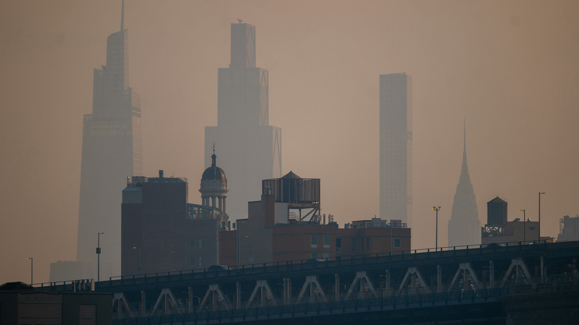 Heavy NYC rain to improve smoky air ahead of World Cup final