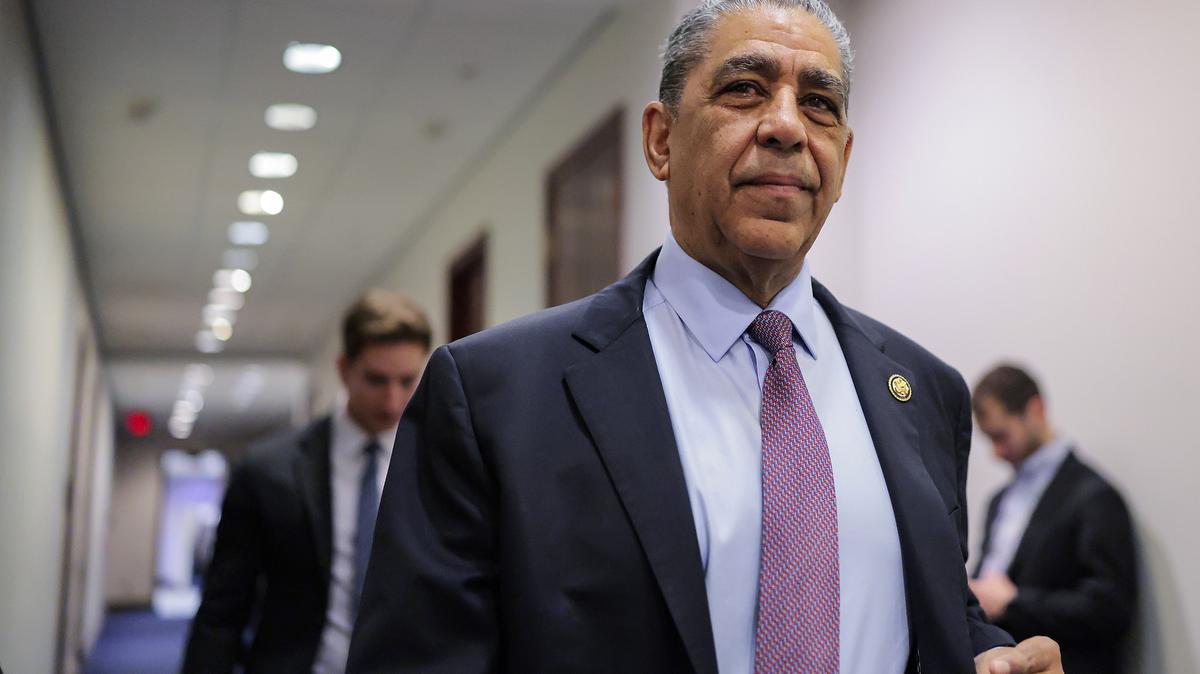 U.S. Rep. Adriano Espaillat (D-NY) walks through the U.S. Capitol on Feb. 10, 2026, in Washington, D.C. (Heather Diehl/Getty Images/TNS)