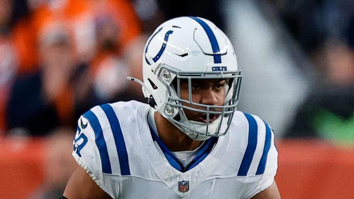  Dec 15, 2024; Denver, Colorado, USA; Denver Broncos wide receiver Marvin Mims Jr. (19) runs through the tackles of Indianapolis Colts linebacker Segun Olubi (50) and long snapper Luke Rhodes (46) as linebacker Cameron McGrone (59) and fullback Michael Burton (20) defend in the third quarter at Empower Field at Mile High. Mandatory Credit: Isaiah J. Downing-Imagn Images | Isaiah J. Downing-Imagn Images 
