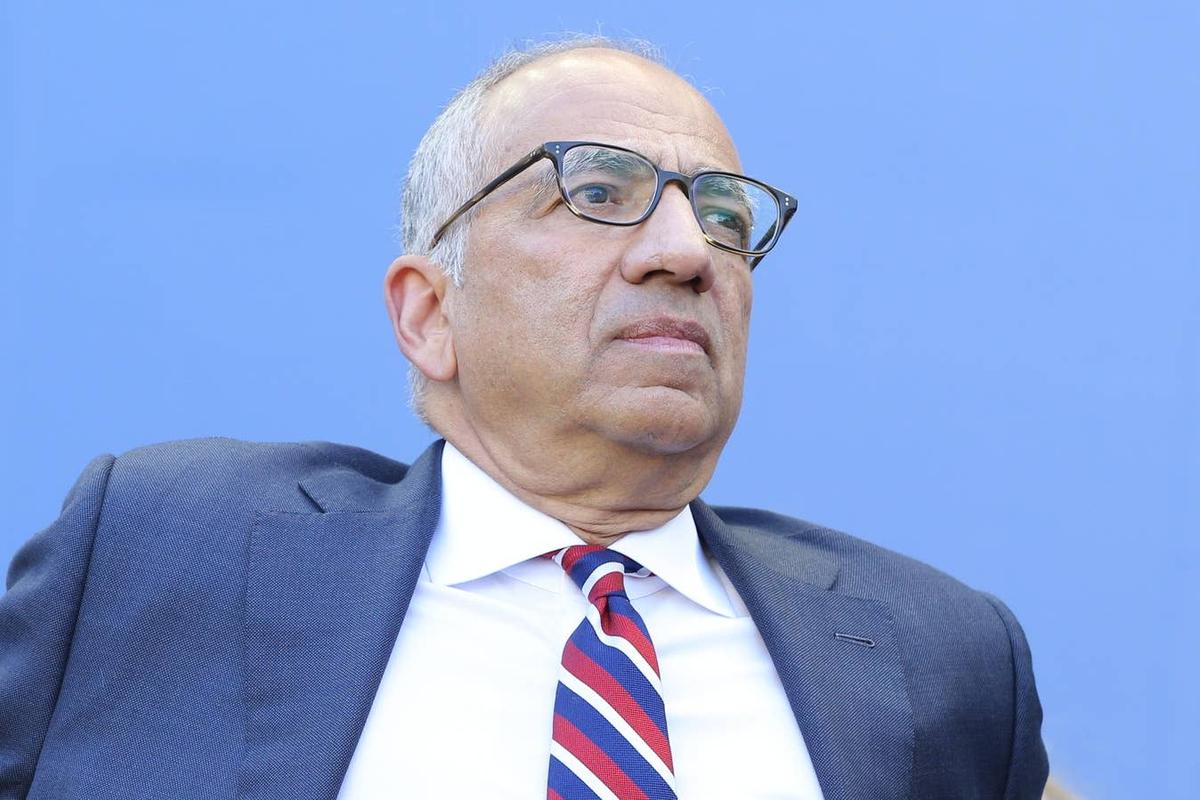  Then-US Soccer president Carlos Cordeiro looks on before the USA plays Spain in the She Believes Cup in Harrison, New Jersey, on March 8, 2020. Brad Penner-Imagn Images