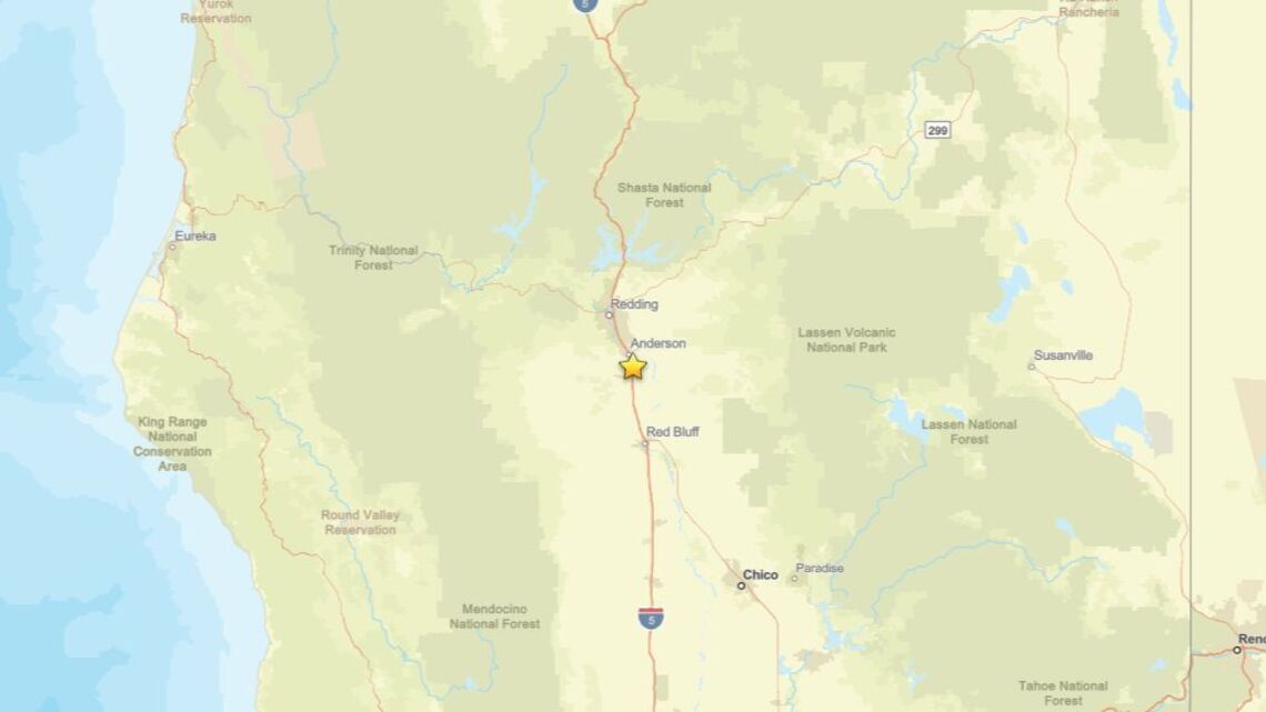 Update: Aug. 5 - 2.7 magnitude earthquake registered near Anderson, CA 
