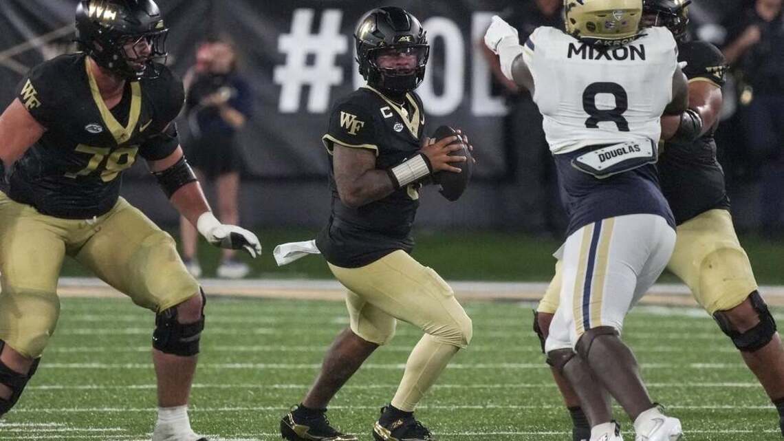 Gio Lopez (3 TDs) dazzles in Wake Forest debut rout of Akron 
