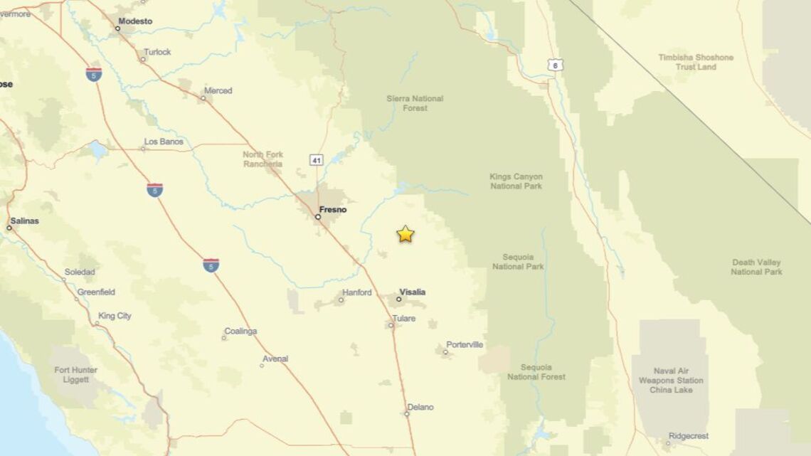 Aug. 14: Earthquake measuring 2.1 struck region near Orange Cove, CA 