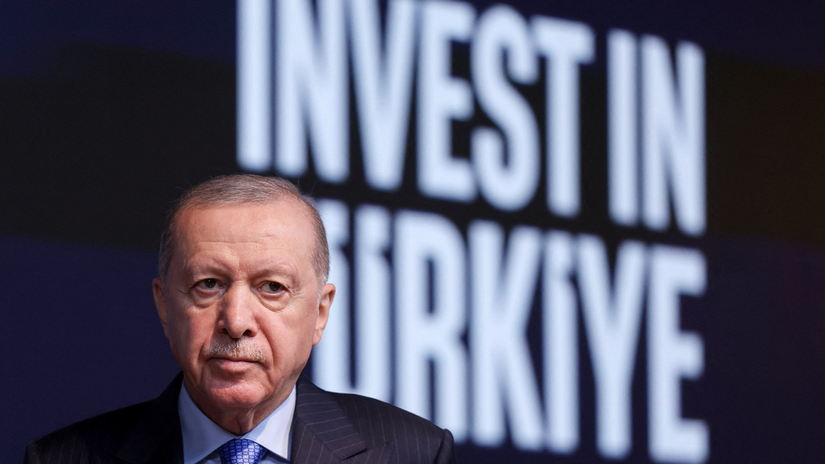 Turkish President Tayyip Erdogan makes a speech during an event in Istanbul, Turkey, April 24, 2026. REUTERS/Murad Sezer