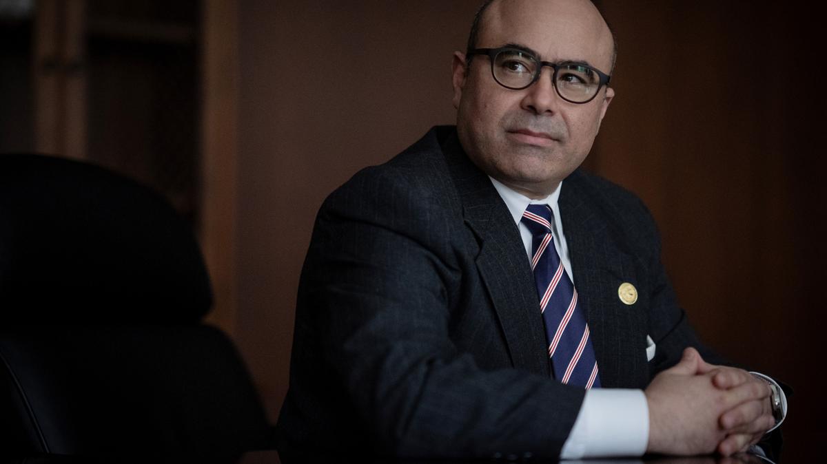 U.S. Attorney Andrew Boutros, at Dirksen U.S. Courthouse on April 3, 2026, in Chicago. (E. Jason Wambsgans/Chicago Tribune/TNS)