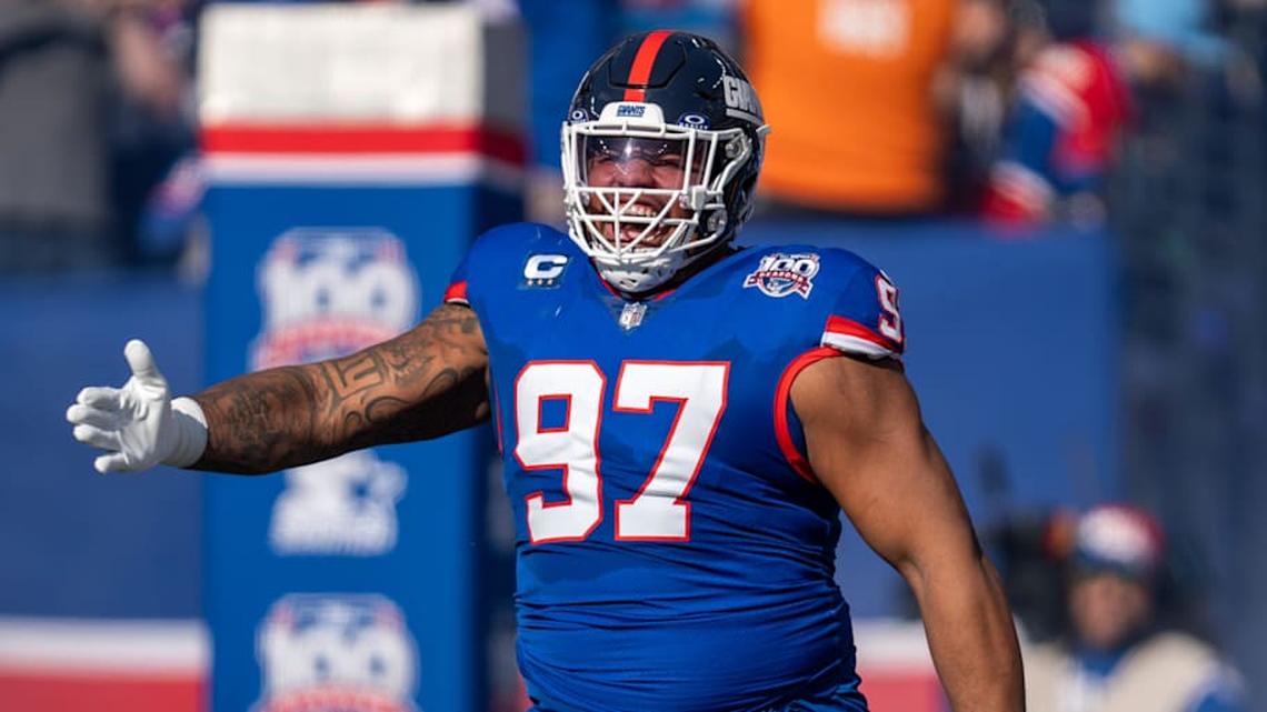  Dexter Lawrence II could be on the move. | Julian Leshay Guadalupe/NorthJersey.com / USA TODAY NETWORK via Imagn Images 