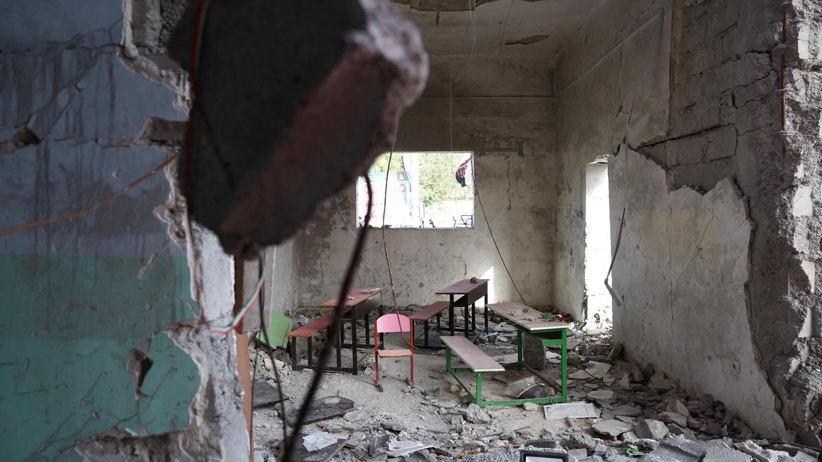 The Minab school damaged by a strike on February 28, in Minab, Iran, May 21, 2026. Majid Asgaripour/WANA (West Asia News Agency) via REUTERS