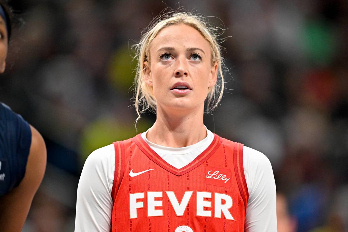  Indiana Fever guard Sophie Cunningham (8). © Jerome Miron-Imagn Images