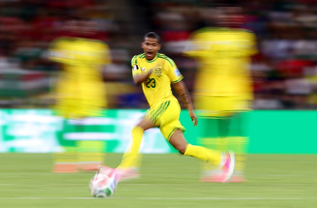  June 24, 2026; Monterrey, Mexico; South Africa's Jayden Adams in action. Mandatory Credit: Eloisa Sanchez-Reuters via Imagn Images 