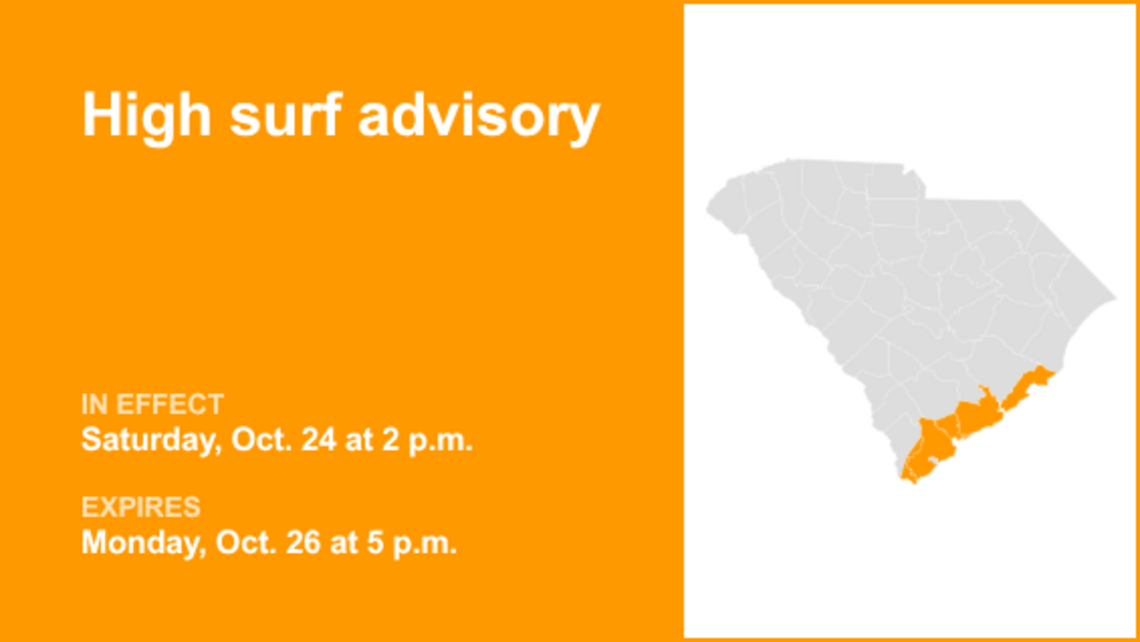 UPDATE: High surf advisory affecting Lowcountry Monday afternoon 