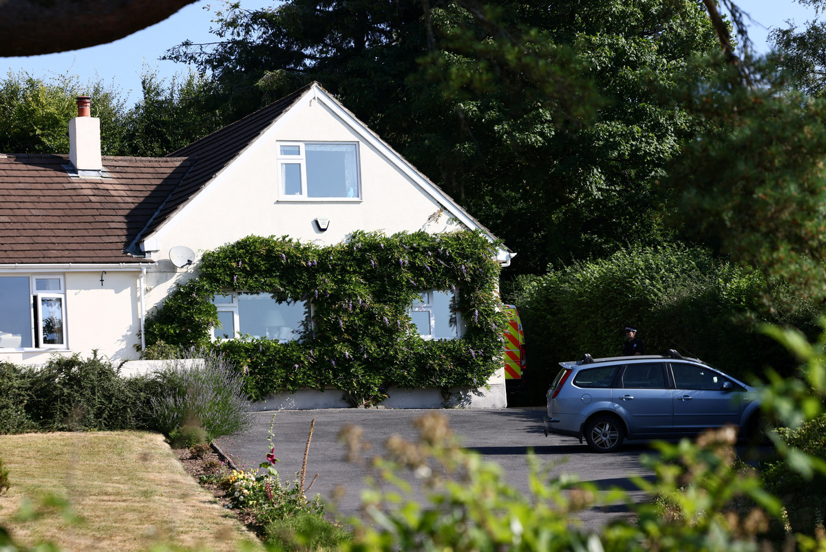 Police investigate the home of 78-year-old former government minister Ann Widdecombe after she was found dead, in Haytor, Britain, July 11, 2026. REUTERS/Jack Taylor