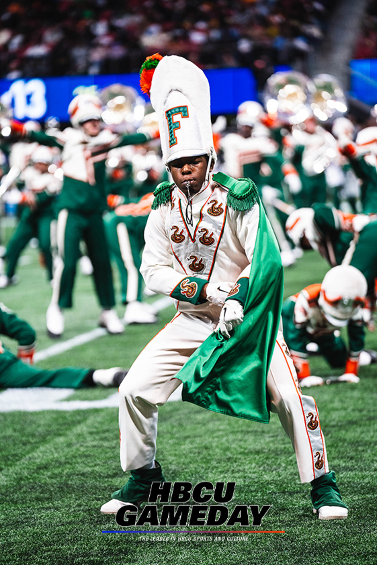  Florida A&M Marching 100 won the 2024 Red Lobster Band of the Year. (Steven J. Gaither/ HBCU Gameday photo)