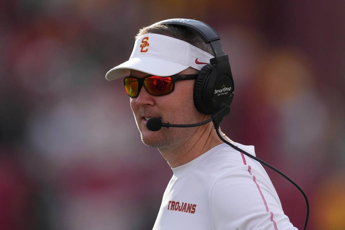  USC Trojans head coach Lincoln Riley. Kirby Lee-Imagn Images