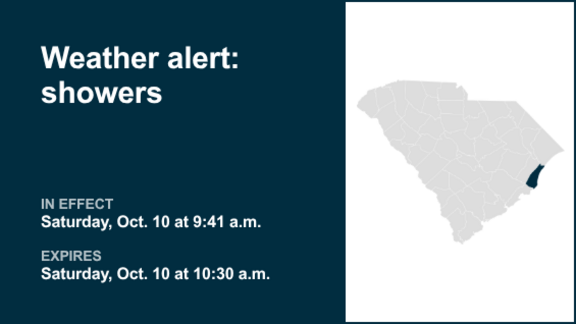 UPDATE: Be prepared for heavy rain with gusty winds in Inland Georgetown and Coastal Georgetown 