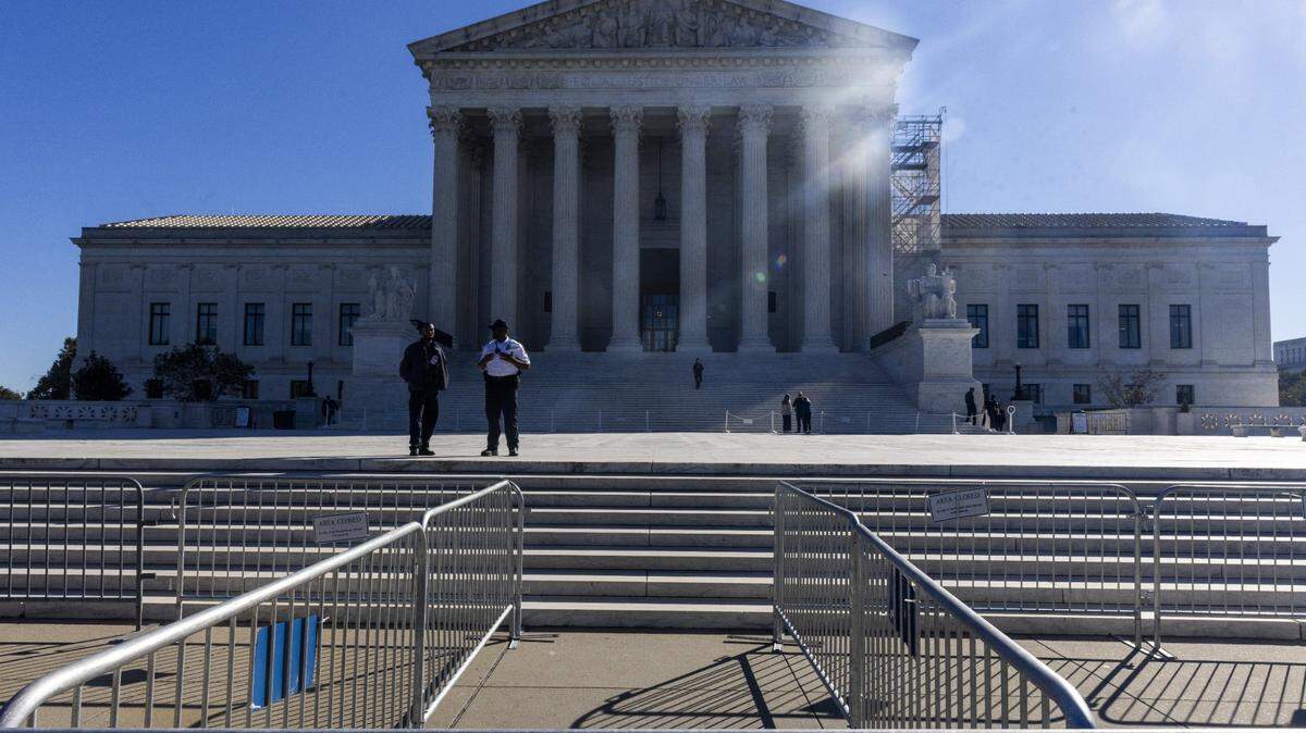 Outside the U.S. Supreme Court in Washington, D.C.