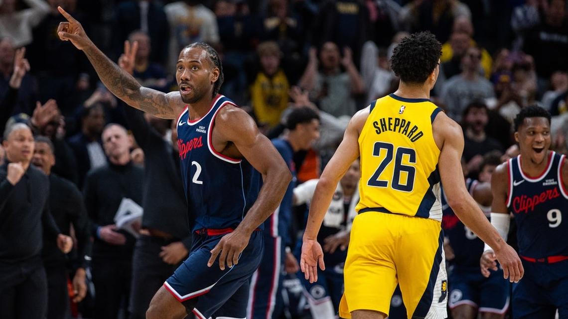 Down 24, Clippers edge Pacers on Kawhi Leonard's last-second shot 