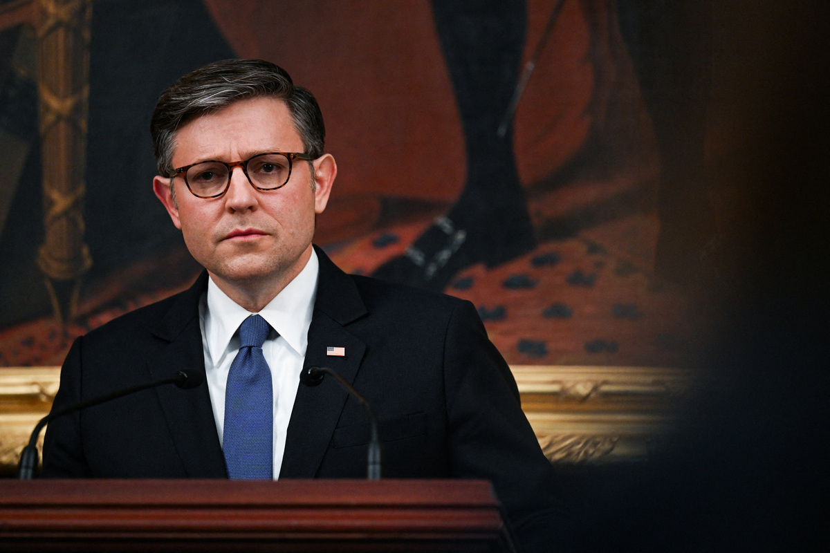U.S. House Speaker Mike Johnson (R-LA) holds a press conference after the House passage of an Immigration bill on Capitol Hill in Washington, D.C., U.S., June 9, 2026. REUTERS/Annabelle Gordon