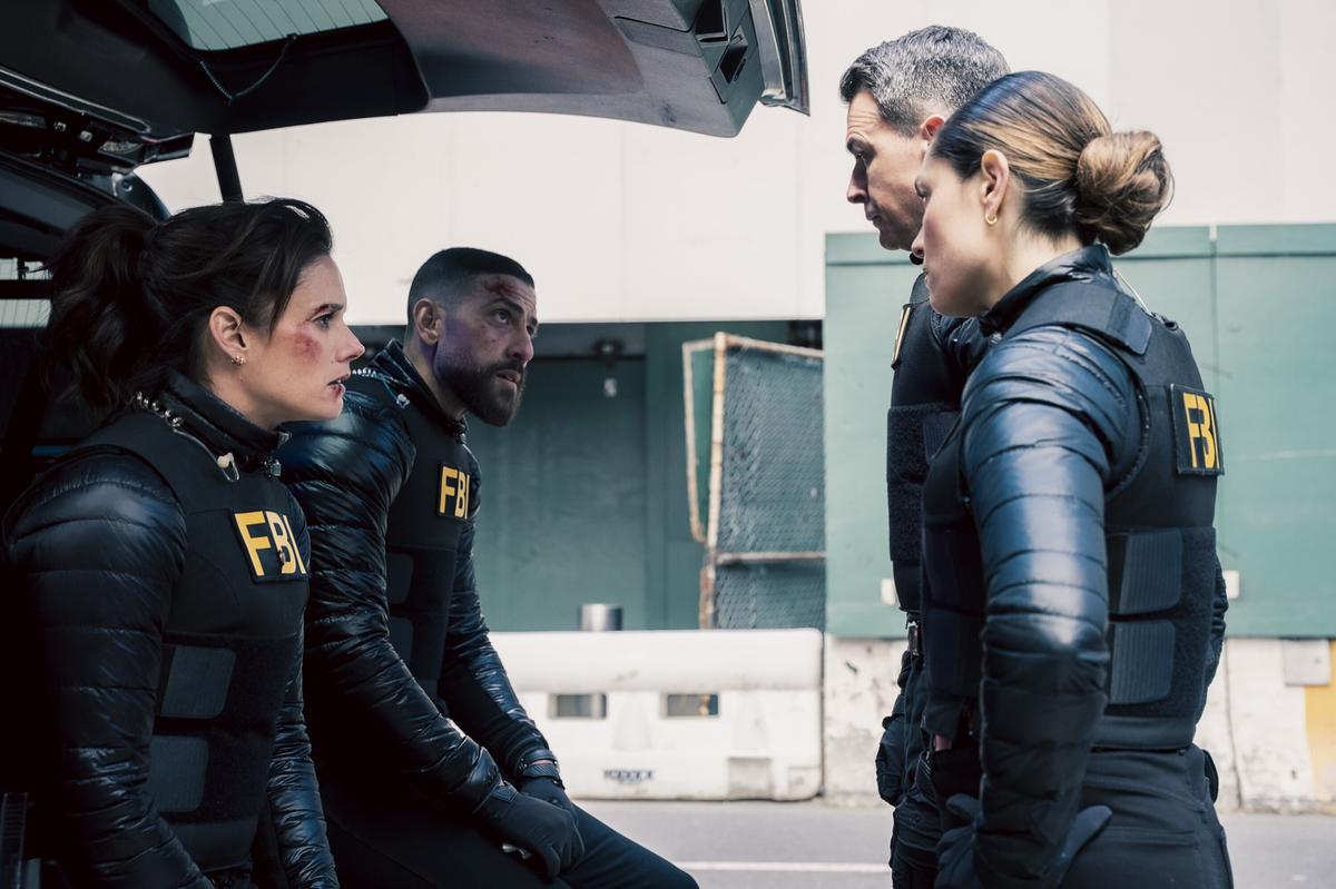  Missy Peregrym as Maggie Bell, Zeeko Zaki as OA Zidan and Alana De La Garza as Special Agent in Charge Isobel Castille.Bennett Raglin/CBS 