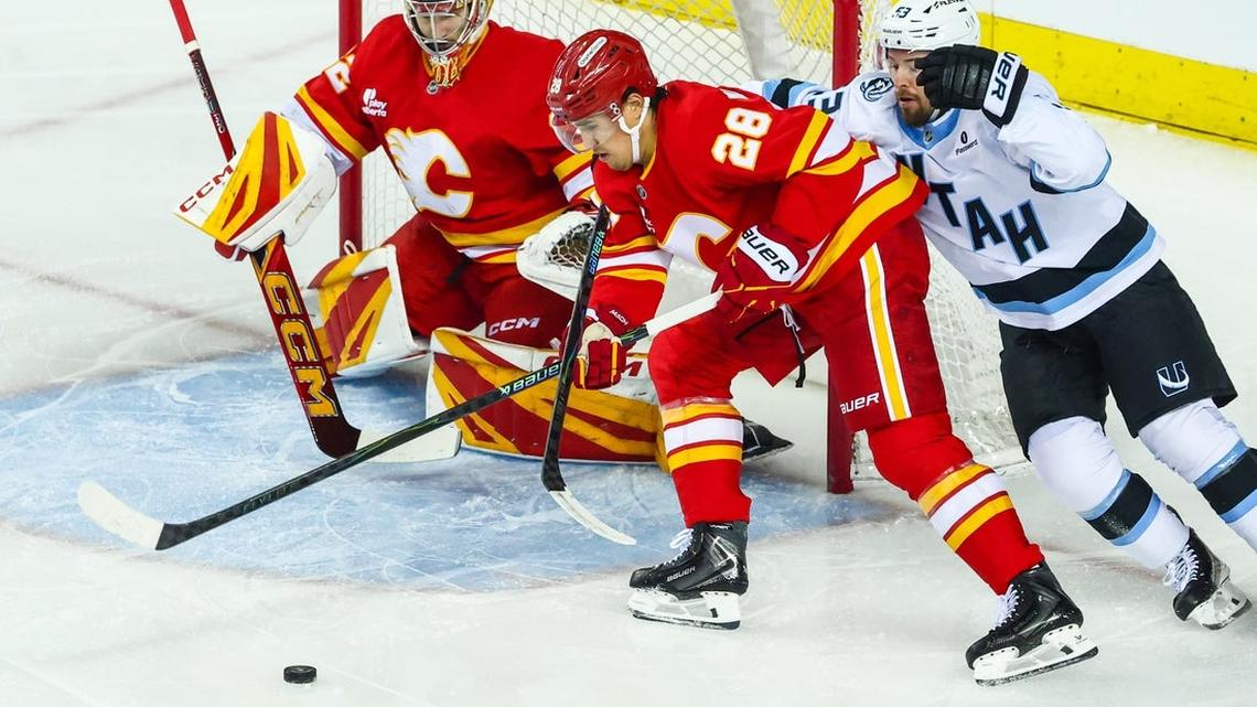 Dustin Wolf, Flames deal defeat to playoff-bound Mammoth  